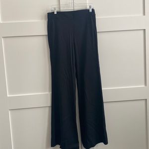 Theyskens’ Theory black long fitted crepe trousers